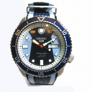 セイコー セイコー5 スポーツ スーパーカブコラボ限定 デイデイト SBSA237 自動巻 時計 腕時計 メンズ 美品☆0101