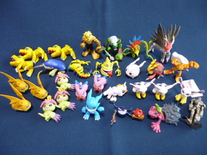  digimon adventure Digital Monster mini figure various 29 piece set used collection Full color ga tea digimon 