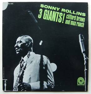 ◆ SONNY ROLLINS / 3 Giants! CLIFFORD BROWN and MAX ROACH ◆ Prestige PR 7291 (promo:yellow:NJ:dg:RVG:AB)