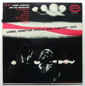 ◆ LIONEL HAMPTON / Apollo Concert 1954 ◆ Epic LN 3190 (yellow:stobe:dg) ◆