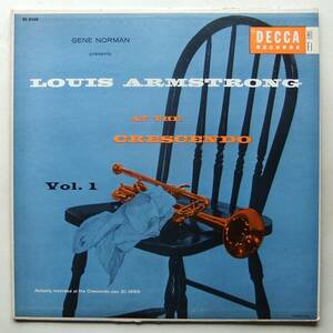 ◆ LOUIS ARMSTRONG / At The Crescendo Vol.1 ◆ Decca DL 8168 (black:dg) ◆