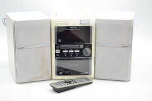 (9P 0603Y3)1円～ Panasonic SD ステレオシステム コンポ スピーカー SA-PM710SD SB-PM710 オーディオ 音響機器 【通電、音出し確認済】