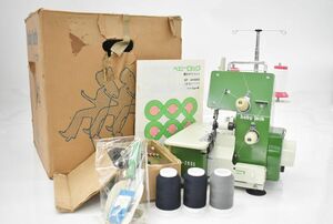 (818L 0603S4) 1 иен ~ JUKI Juki baby блокировка EF-205S type зеленый ... швейная машина для бытового использования швейная машина кройка и шитье рукоделие retro [ рабочее состояние подтверждено ]