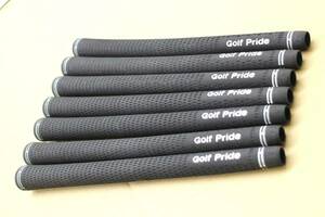 Z500 未使用近い 7本組 Golf Pride TOUR VELVET_M58 GRIP_Black±49g グリップ ゴルフプライド ツアーベルベット BL有り