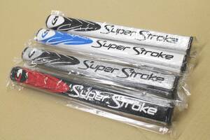 ZZ022-11 未使用 SuperStroke MID SLIM2.0 GRIP US 4色SET（WH-BK、WH-BL、SIL-BK、BK-RD）スーパーストローク ミッド スリム2.0 グリップ