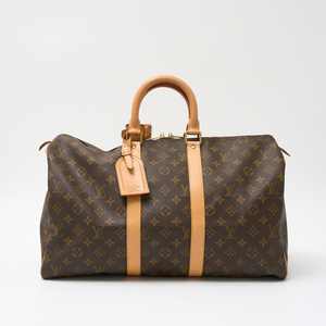 LOUIS VUITTON ルイヴィトン キーポル 45 M41428 トラベル ボストンバッグ モノグラム・キャンバス×レザー ブラウン メンズ レディース