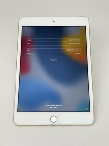 U407【ジャンク品】 iPad mini4 128GB Apple 国内版SIM フリー ゴールド