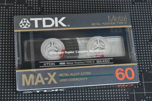  cassette tape [ TDK : ~ MA-X60( metal tape ) ~ ] total 1 volume ( unused * unopened goods )