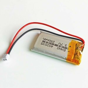  rechargeable Li-Po battery 402035 3.7V bolt 250mAhlipo polymer lithium battery, protection PCB charge module attaching 1 piece. price immediate payment possibility 