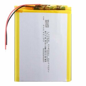  rechargeable Li-Po battery 407095/357090 3.7V bolt 5000mAhlipo polymer lithium battery, protection PCB charge module attaching immediate payment possibility 