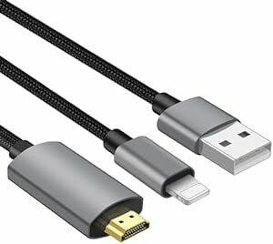 【2024年MFi認証品】Muchfox iphone hdmi変換ケーブル 2M ライトニング hdmi 変換ケーブル OTG用