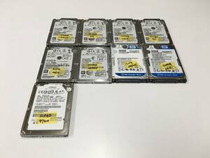 A13653)2.5インチ SATA 320GB HDD 中古動作品9台セット