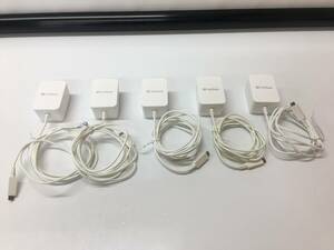 A20988)SoftBank SB-AC18-MIMU microUSB 1.0A ACアダプタ 充電器 中古動作品5点セット