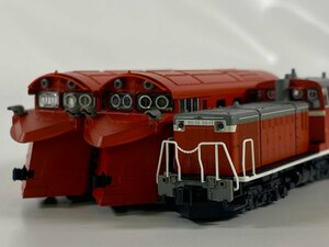 5-59* N gauge KATO 10-1127 DD16 304 russell type snowplow car set Kato railroad model (act)