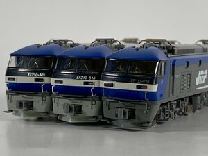 5-74＊Nゲージ KATO EF210まとめ 3034-3 100番台 シングルアームパンタグラフ / 3092-1 300 / 3092-2 JRFマーク付 カトー 鉄道模型(ast)