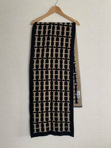 HERMES long muffler stall H pattern vintage エルメス ロングマフラー スカーフ 
