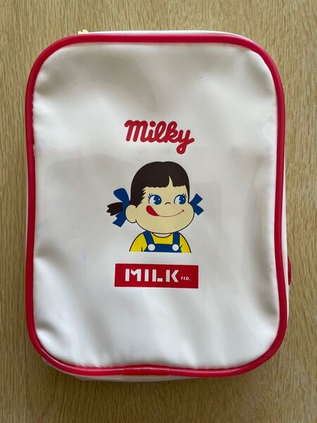 ★mini 2021年4月号付録★MILKFED. 特製 ペコちゃんじゃばらポーチ&ポコちゃんミラー/未使用・美品/ミルクフェド★