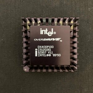 L197　Intel オーバードライブプロセッサ　DX4ODP100　SZ957 Ver 1.1 動作確認清掃済