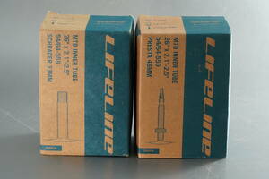 lifline 26インチ　ブチルチューブ　２本　26X2.1-2.5　未使用　米バルブ