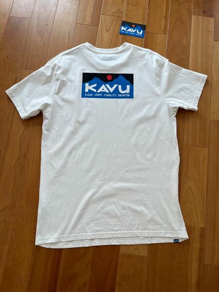 カブー KAVU メンズ 半袖 Tシャツ KLEAR ABOVE ETCH ART トップス ロゴ バックプリント Lサイズ