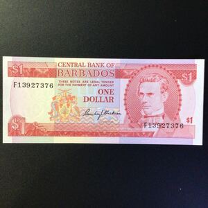 World Paper Money BARBADOS 1 Dollar[1973]