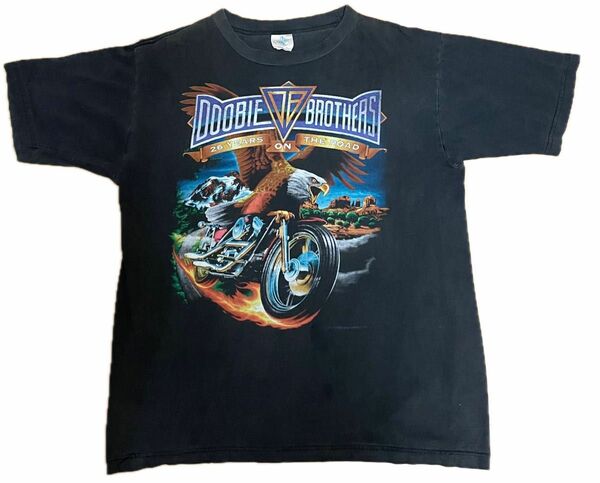 Vintageドゥービーブラザーズ DOOBIE BROTHERS 1995ワールドツアー バンドTシャツ ロックTシャツ L