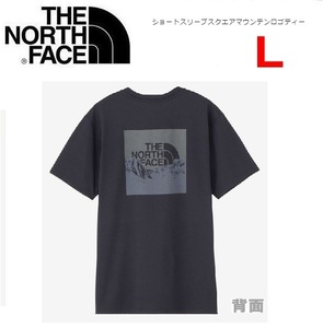 THE NORTH FACE ザノースフェイス スクエアマウンテンロゴＴシャツ ブラック L　NT32377　メンズ　Tシャツ　アウトドア