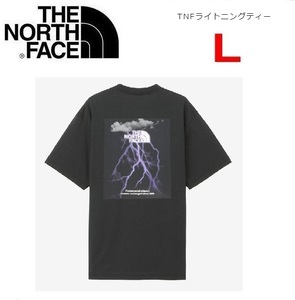 THE NORTH FACE ザノースフェイス TNFライトニングＴシャツ ブラック L　NT32457　メンズ　バックプリント　アウトドア