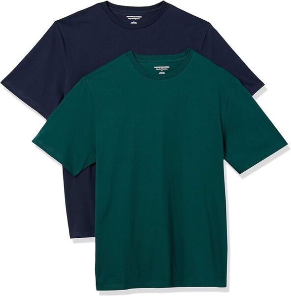 【Amazon Essentials】 Tシャツ クルーネック 2枚セット 半袖 Sサイズ トップス メンズ