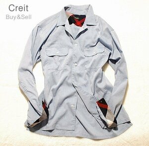 E246# new goods rare model * spring summer flax .* Black Label k rest Bridge shirt jacket L