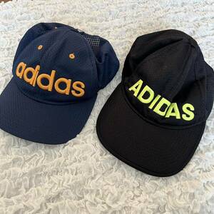adidas キャップ 2個セット アディダス ブラック ネイビー キッズ 子供 帽子