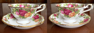 ★美品【ROYAL ALBERT／ロイヤルアルバート】Old Country Rose オールドカントリーローズ「ティーカップ＆ソーサー」2客★ 07