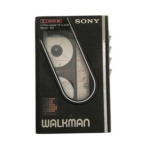 [SONY WALKMAN] Sony Walkman WM-30 black portable cassette player operation not yet verification parts part removing Junk present condition goods H1048