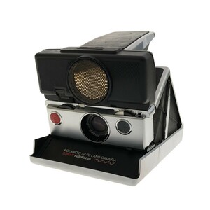 [ that time thing ]POLAROID SX-70 LAND CAMERA SONAR black Polaroid instant camera Showa Retro Vintage operation not yet verification present condition goods C4049