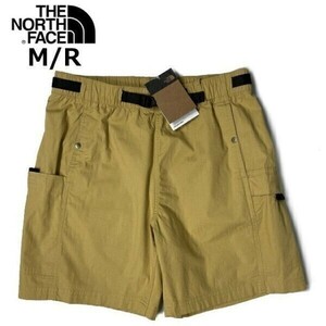 1円～!売切!【正規新品】THE NORTH FACE RIPSTOP CARGO EASY SHORT ショートパンツ US限定 速乾 ロゴ刺繍 ベルト付(M/R)ベージュ 190110-33