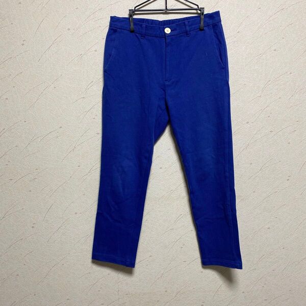 【PALMS&CO】パームスアンドコー ゴルフクロップドパンツ ブルーM ゴルフウェア