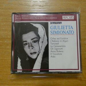 8010984000264;【2CD】Giulietta Simionato / GREAT VOICES(HR4386/87)