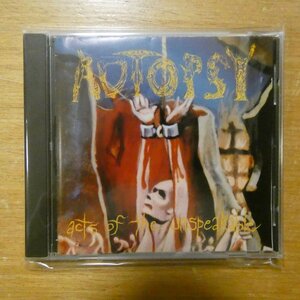 5016557503326;【CD/オートプシー/92年作】AUTOPSY / ACTS OF THE UNSPEAKABLE