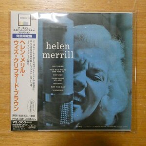 4988011351440;【24bitリマスター/CD】ヘレン・メリル・ウィズ・クリフォード・ブラウン / S・T(紙ジャケット仕様)　PHCE-3051
