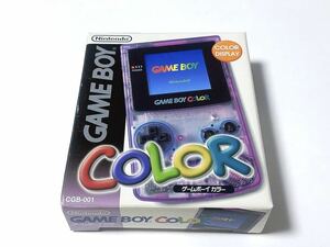 GBC 本体 クリアパープル ゲームボーイカラー 外箱 説明書 GAMEBOY COLOR Nintendo ゲームボーイ カラー clearpurple