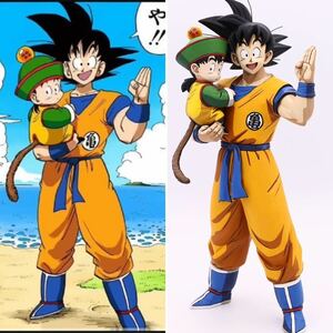 ドラゴンボール　フルカラーコミック版　悟空&悟飯　2次元塗装　リペイント　フィギュア　2D 一番くじ孫悟空フィギュアC賞一番くじ 