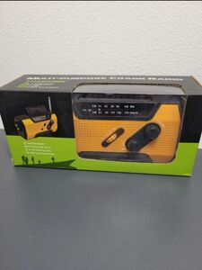 【新品】multi purpose crank radio 手回し充電 ソーラー充電 防災ラジオ