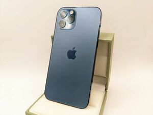  прекрасный товар iPhone 12 Pro 128GB Pacific голубой SIM свободный 0 отображать корпус только (M6185)