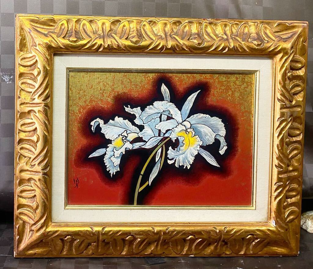 アクリル画？ 安徳義洋 肉筆 大版色紙絵 アクリル画？ 安徳義洋 肉筆 大版色紙絵