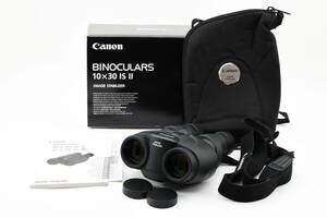 ★動作OK★　Canon キヤノン 双眼鏡 BINOCULARS 10×30 IS II　元箱　ソフトケース　取説　電池付 #94