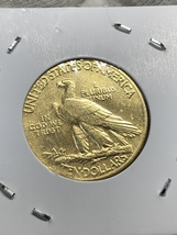 Ω1908年 アメリカ インディアンヘッドイーグル 10ドル メダル レア希少記念 古銭硬貨金貨KGP 海外復刻参考レプリカコイン に3_画像4