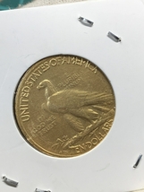 Ω1912年 アメリカ インディアンヘッドイーグル 10ドル メダル レア希少記念 古銭硬貨金貨KGP 海外復刻参考レプリカコイン に9_画像2