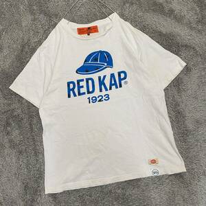 REDKAP レッドキャップ Tシャツ 半袖カットソー サイズXL ホワイト 白 メンズ トップス 最落なし （H20）