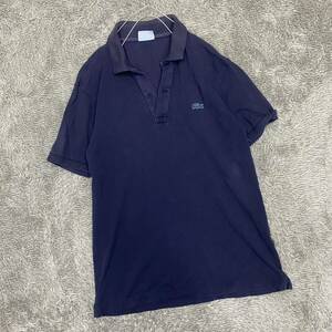 LACOSTE ラコステ ポロシャツ 半袖シャツ サイズ3 ネイビー 紺色 メンズ トップス 最落なし （H20）