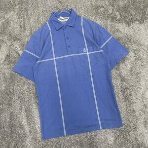 Munsingwear マンシングウェア ポロシャツ 半袖シャツ ブルー 青 メンズ トップス 最落なし （I20）